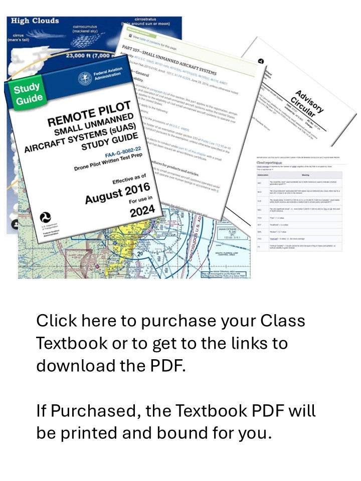 FAA Part 107 Test-Prep - Book PDF printed for you and bound.